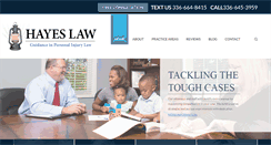 Desktop Screenshot of hayeslawnc.com