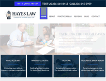 Tablet Screenshot of hayeslawnc.com